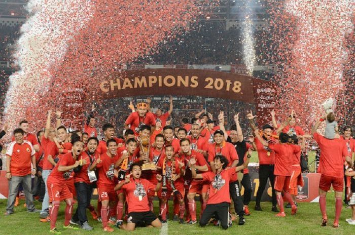 Persija Jakarta menjuarai Piala Presiden 2018 seusai mengalahkan Bali United dengan skor 3-0 di Stadion Utama Gelora Bung Karno (SUGBK), Senayan, Jakarta, Sabtu (17/2/2018) malam WIB.