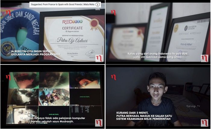 Penghargaan yang didapat Putra Aji.