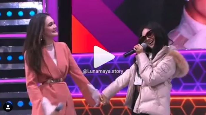 Luna Maya bertemu dengan Syahrini KW