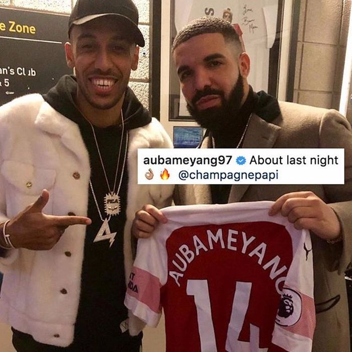 Aubameyang dan Drake