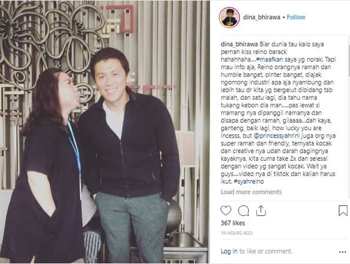 Kebersamaan Dina Bhirawa dan Reino Barack