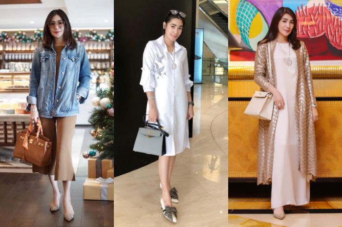 Penampilan mewah Rein Wartia Trygina Istri Andre Taulany dengan berbagai koleksi tas branded harga ratusan juta rupiah
