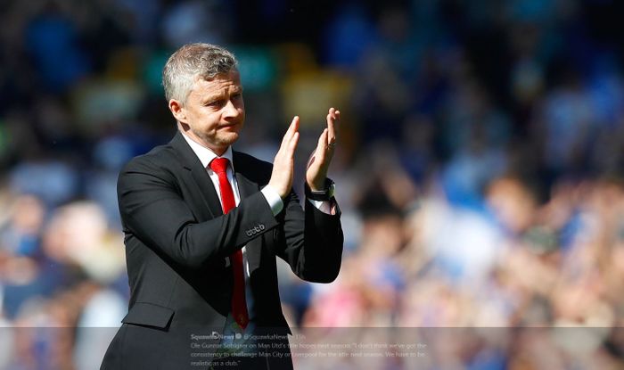 Reaksi pelatih Manchester United, Ole Gunnar Solskjaer.