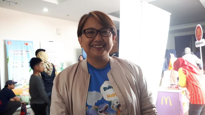 Sutji Lantyka di Gedung Kompas Gramedia Palmerah Barat, Tanah Abang, Jakarta Pusat, Sabtu (27/4/2019).