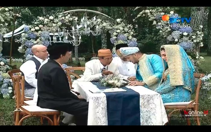 Prosesi ijab kabul Ammar Zoni dan Irish Bella