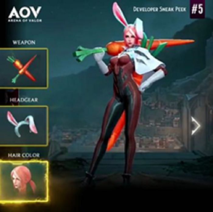 Fitur baru pada AOV: Skin Component.