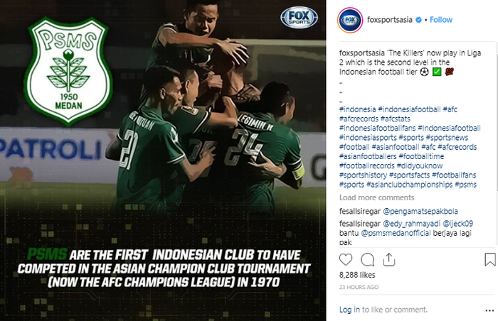 Unggahan Fox Sports Asia