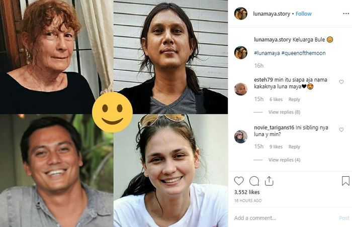 Potret Luna Maya, sang ibu, dan kedua kakak laki-lakinya