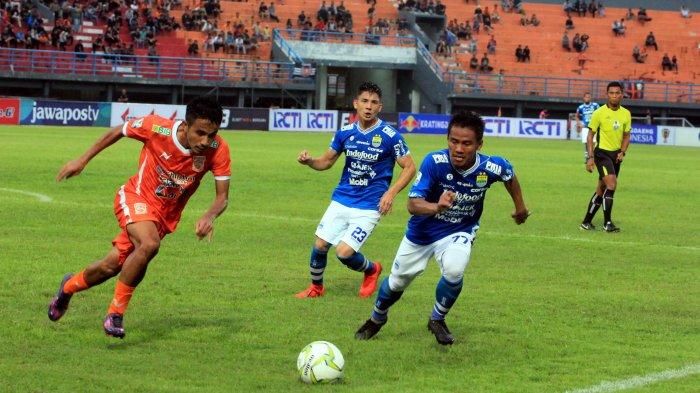 Laga Persib vs Borneo FC di perempat final leg kedua Piala Indonesia 2018 di Stadion Si Jalak Harupat, Bandung, Sabtu (4/5/2019).