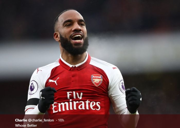 Penyerang Arsenal, Alexandre Lacazette