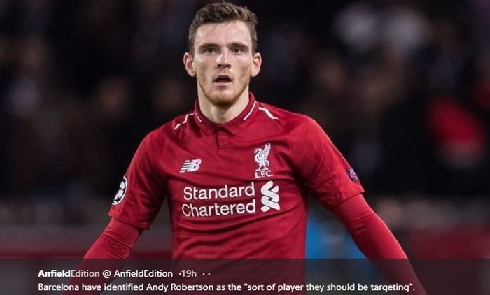 Bek kiri Liverpool, Andy Robertson.