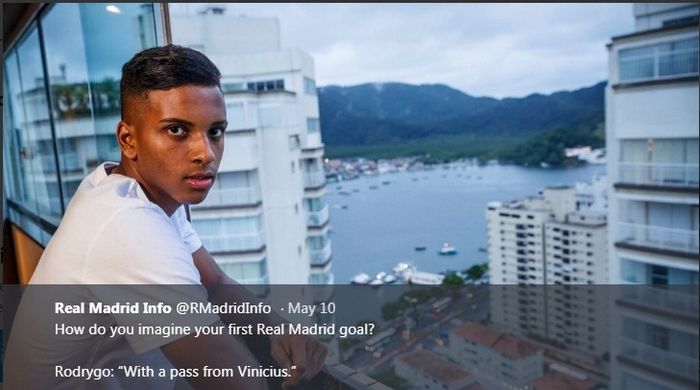 Pemain baru Real Madrid, Rodrygo Goes.