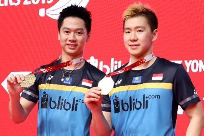 Marcus Gideon dan Kevin Sanjaya.
