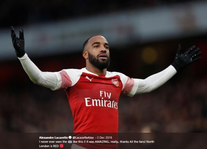 Striker Arsenal, Alexandre Lacazette