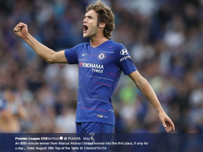 Bek terbitan akademi Real Madrid, Marcos Alonso.