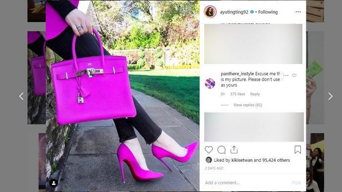 Unggahan Ayu Ting Ting diprotes. 