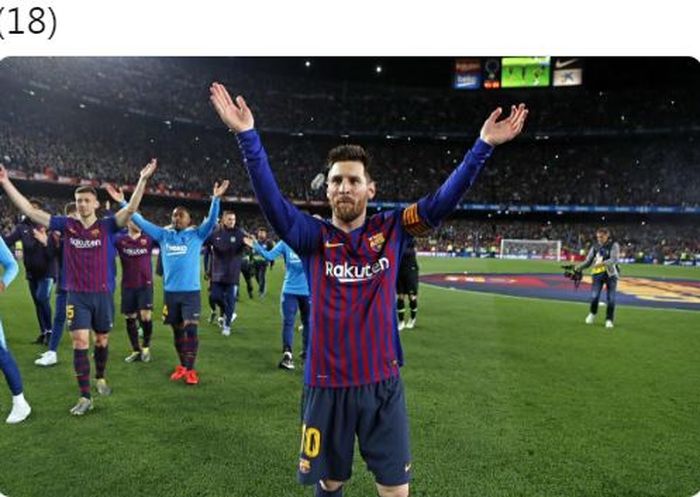 Megabintang Barcelona, Lionel Messi.