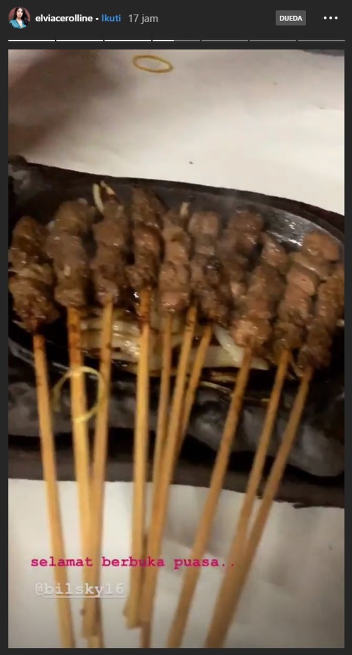 Elvia Cerolline Menemani Billy Buka Puasa