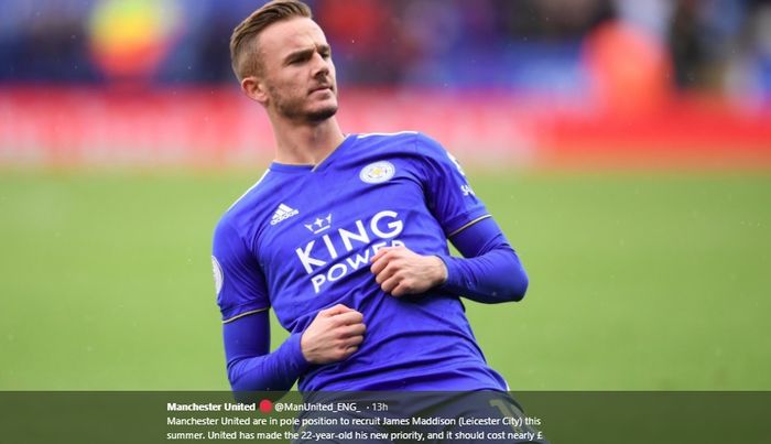 Gelandang serang Leicester City, James Maddison