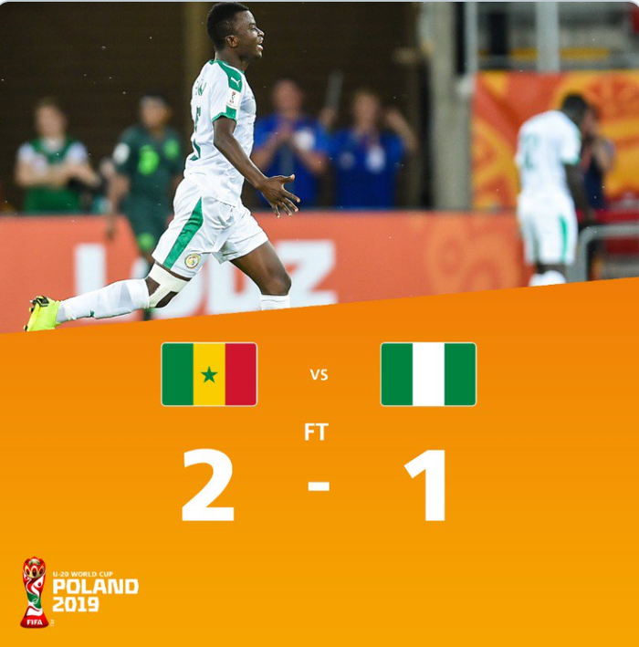 Senegal lolos ke babak perempat final Piala Dunia U-20 2019 setelah mengalahkan Nigeria, Senin (3/6/2019).