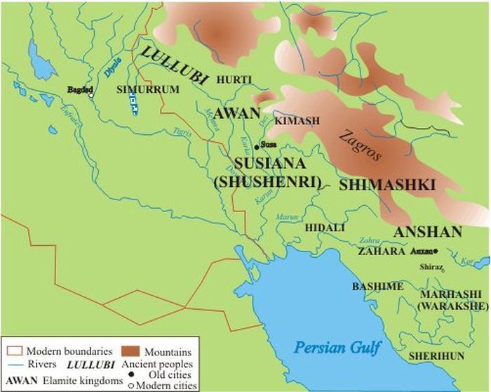 Wilayah Lullubi di daerah Mesopotamia