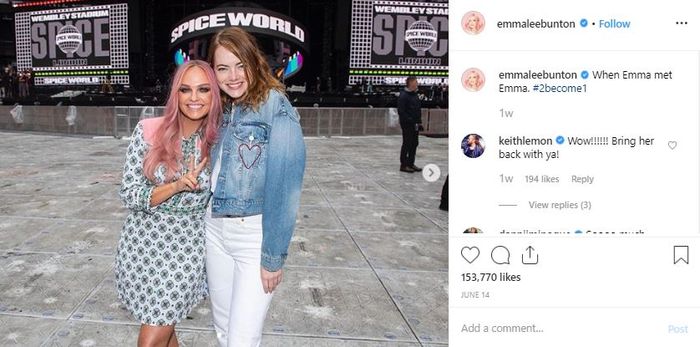 Emma Stone dan Emma Bunton Spice Girls 