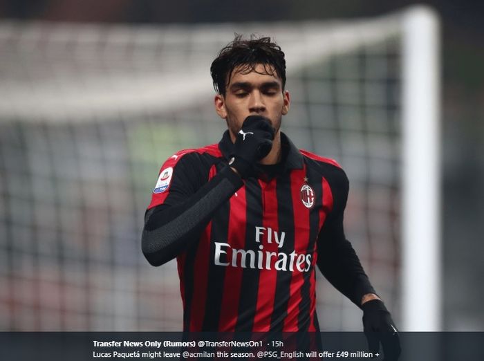 Gelandang serang AC Milan, Lucas Paqueta