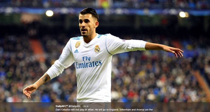 Gelandang tengah muda milik Real Madrid, Dani Ceballos