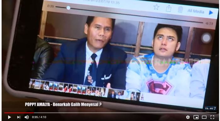 Ekspresi Galih Ginanjar