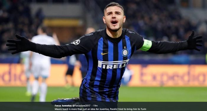 Penyerang Inter Milan, Mauro Icardi.