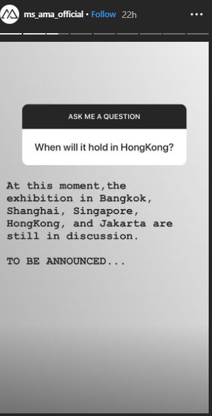 Pengumuman pameran seni G-Dragon UNTITLED 2017.