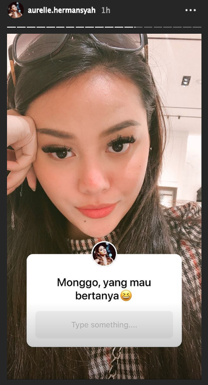 Unggahan Insta Stories Aurel Hermansyah