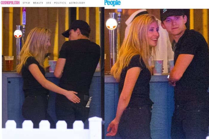 Tom Holland dan si gadis pirangnya.