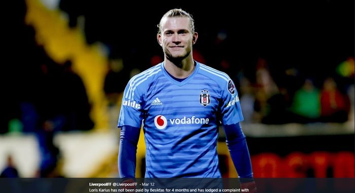 Penjaga gawang Liverpool, Loris Karius.