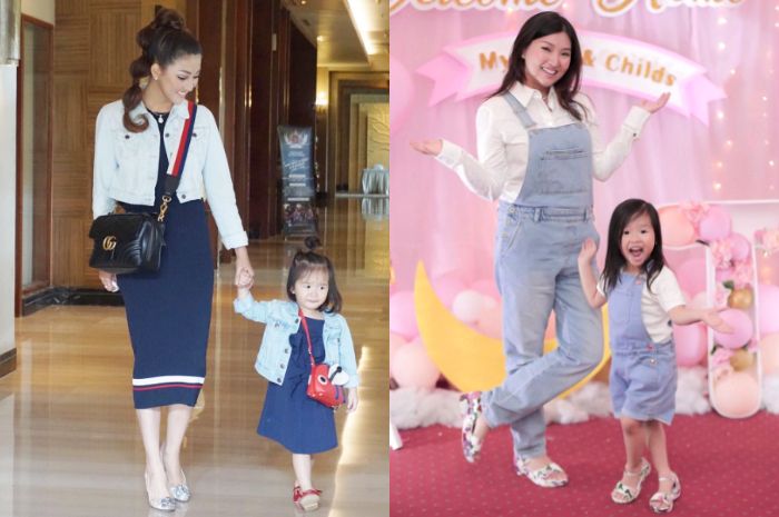 Penampilan kompak Sarwendah dan putrinya, Thalia Putri Onsu kenkaan fashion item branded
