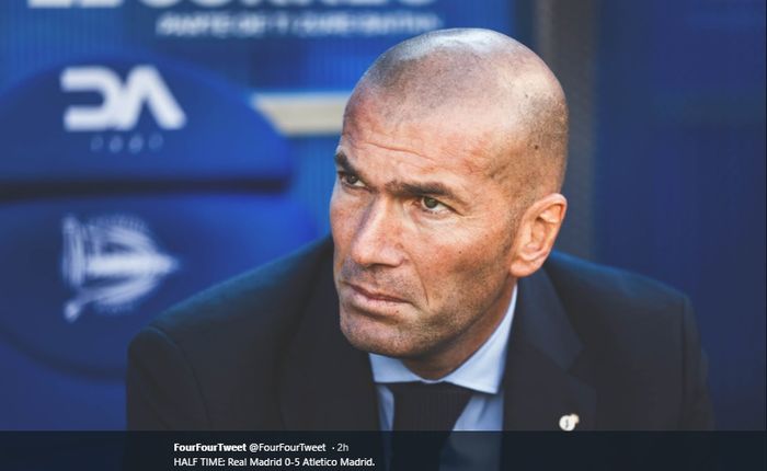 Pelatih Real Madrid, Zinedine Zidane.