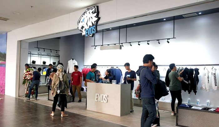 Toko flagship EVOS eSports di One Bell Park, Jakarta.