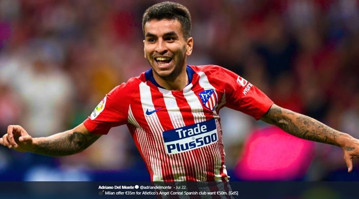 Penyerang Atletico Madrid, Angel Correa.