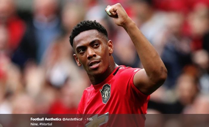 Penyerang Manchester United, Anthony Martial.