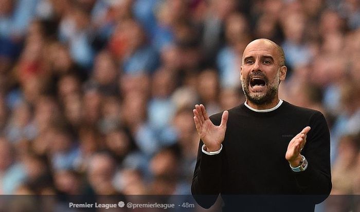 Pelatih Manchester City, Pep Guardiola.