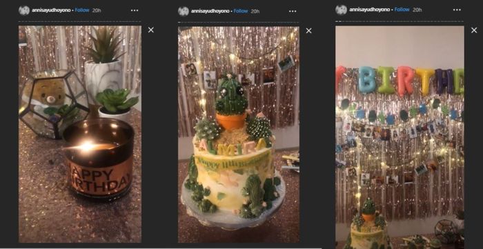 Dekorasi ulang tahun Almira