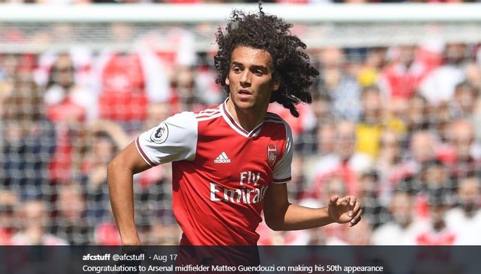 Gelandang tengah milik Arsenal, Matteo Guendouzi.