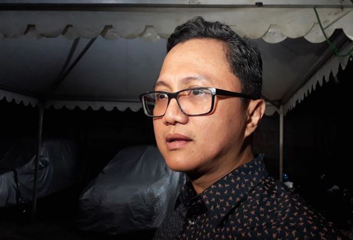 Wendi Putranto hadir di resepsi pernikahan Glenn Fredly dan Mutia Ayu di Taman Kajoe, kawasan Ampera, Jakarta Selatan, Senin (20/8/2019).