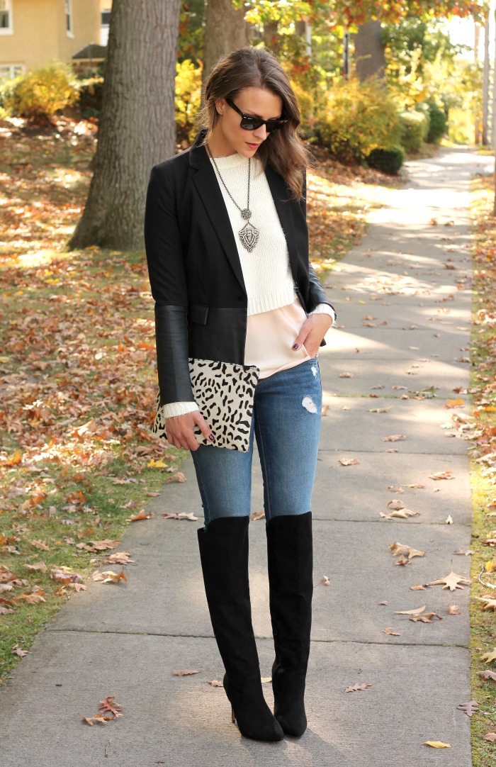 Jeans + long boots