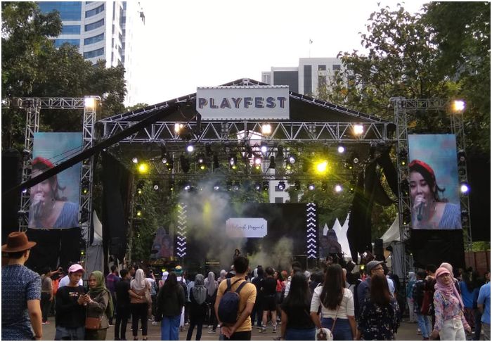 Penampilan Aaliya Massaid di Narasi Playfest 2019