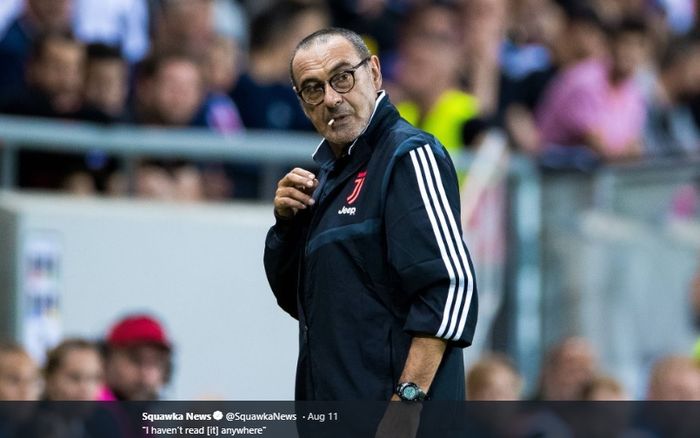 Pelatih Juventus, Maurizio Sarri.