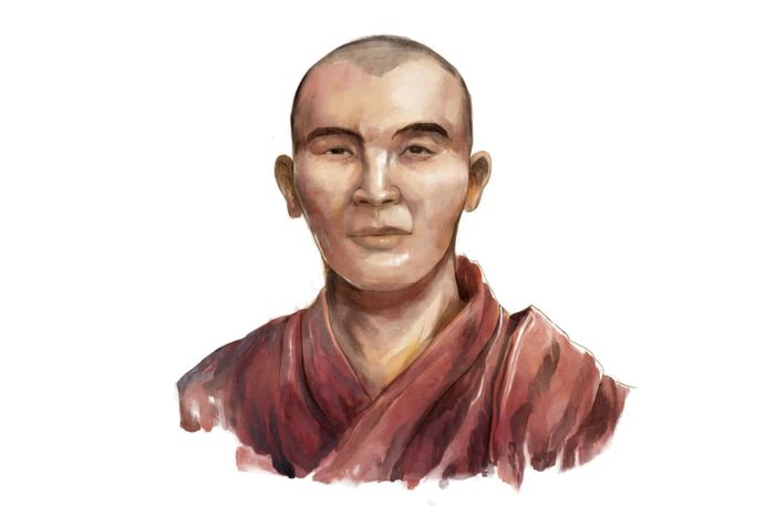 Impresi seniman tentang sosok pendeta Buddha asal Tiongkok, I-Tsing, yang singgah dan bermukim di Sriwijaya pada abad ketujuh.