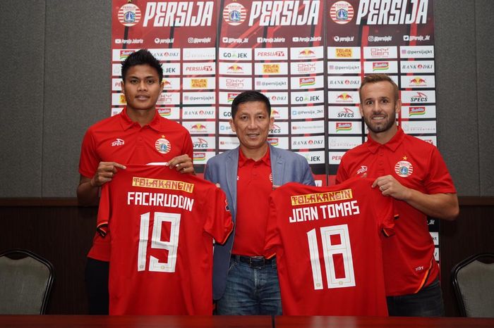 CEO Persija Jakarta bersama dengan Fachruddin Aryanto dan Joan Tomas Campasol