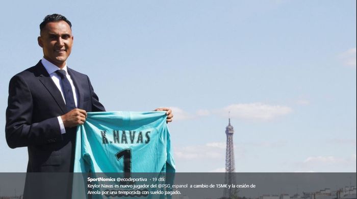 Kiper baru Paris Saint-Germain, Keylor Navas