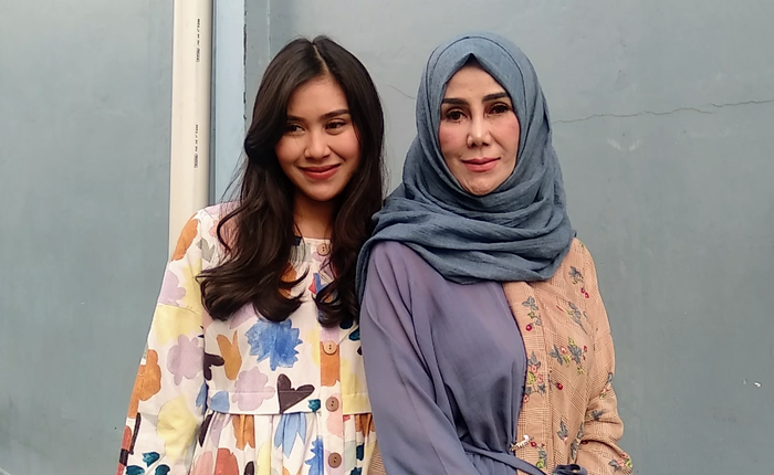 Syahnaz Sadiqah dan Mama Amy saat dijumpai Grid.ID di kawasan Tendean, Mampang, Jakarta Selatan, Rabu (4/9/2019).